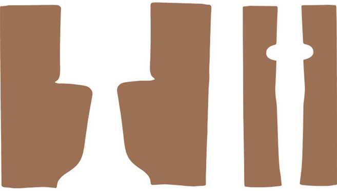 메이튼 EV6 스크래치커버 순정 컬러 가죽 도어스텝 커버 세트, 기아 EV6, 인디고브라운