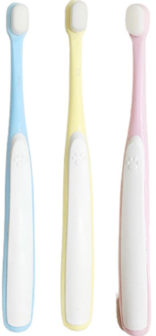 레드퍼피 반려동물 만모 초극세모 소프트 펫 칫솔 3종 세트, 1세트