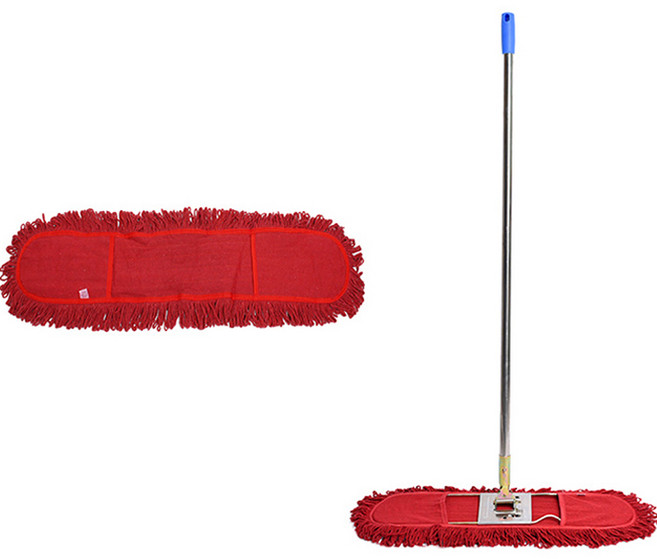 Clean Mate 油拖把布 2入 + 拖把桿組 105cm, 1套