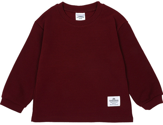 레인보우키즈 아동용 마일드 파스텔 긴팔 티셔츠