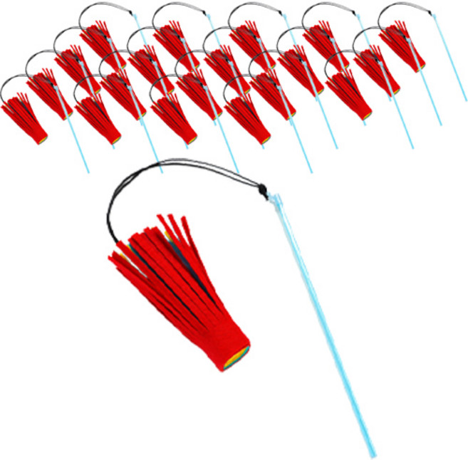 minhwashop 傳統民俗新年中秋不織布毽子遊戲製作 UDPFB0640, 20個, 混合色