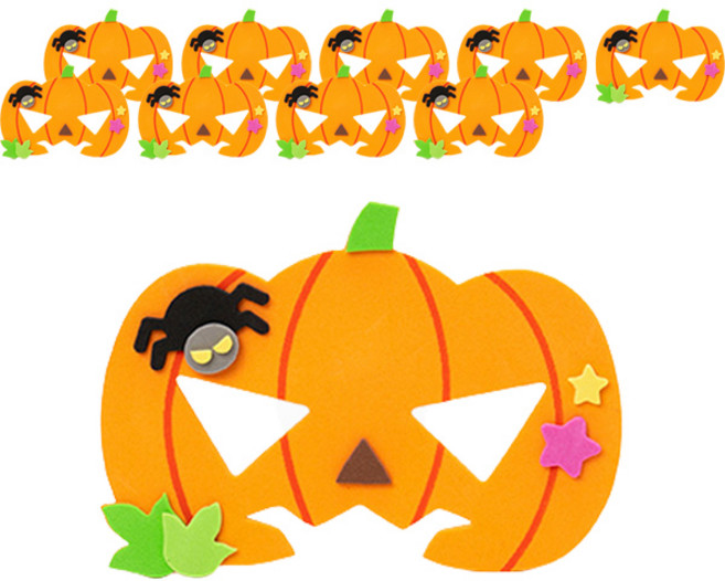 민화샵 할로윈 EVA 안경 만들기 HDPEV006, 호박(HDPEV0061), 10개