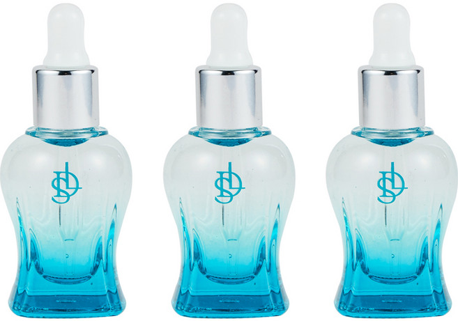 메이브라운 드롭퍼 에센셜오일 스포이드 공병 9ml, 블루, 3개