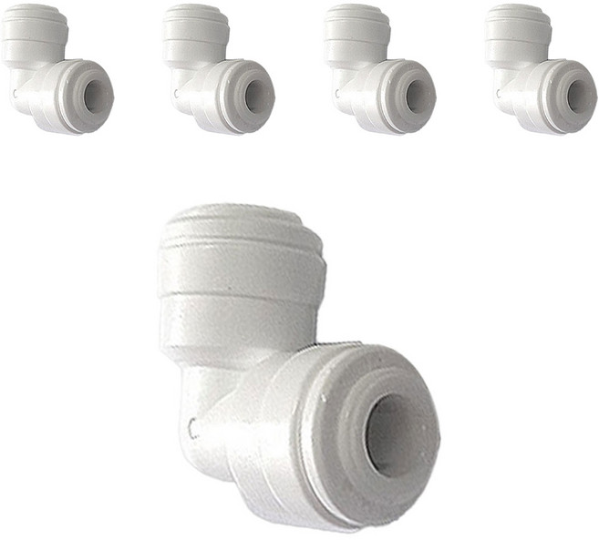 정수기마스터 정수기피팅 PUL L자형 정수기 호스부품, 5개