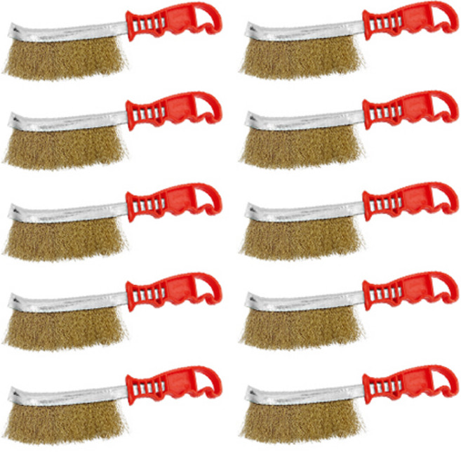 월드크린 와이어 칼 브러쉬, 혼합색상, 10개