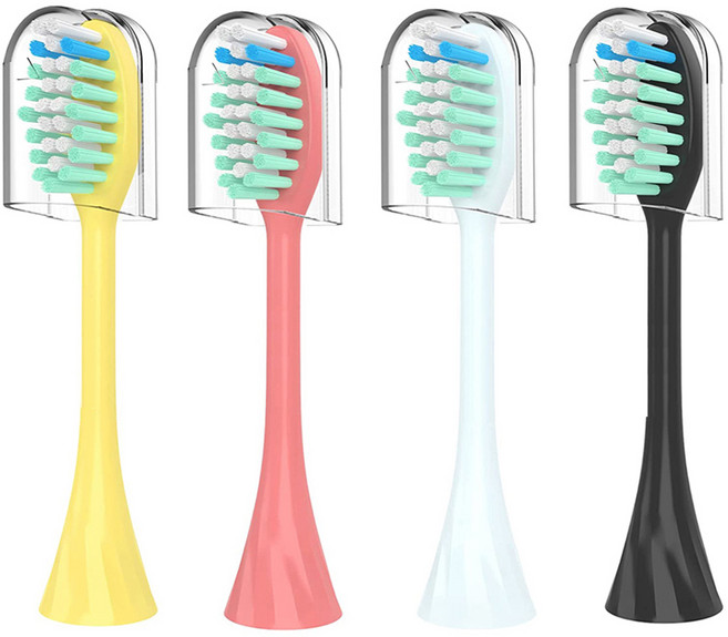 토비메모리 필립스 원 전동칫솔 HY1100 HY1200 호환모 4종 세트, 1세트