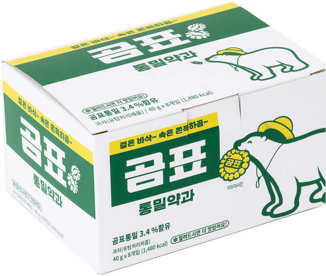 곰표 통밀 약과 8p, 1개, 320g