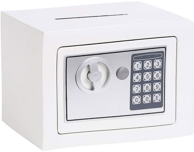엘르시 디지털 미니 금고 ELS-17H, 화이트