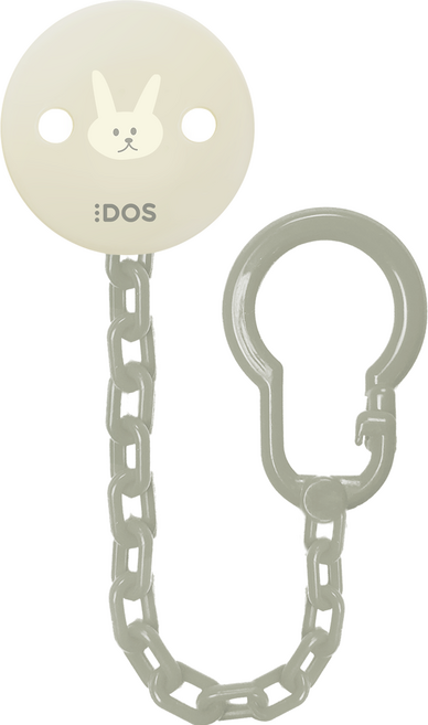 DOS 쪽쪽이 클립 젖꼭지 홀더, 올리브버니, 1개