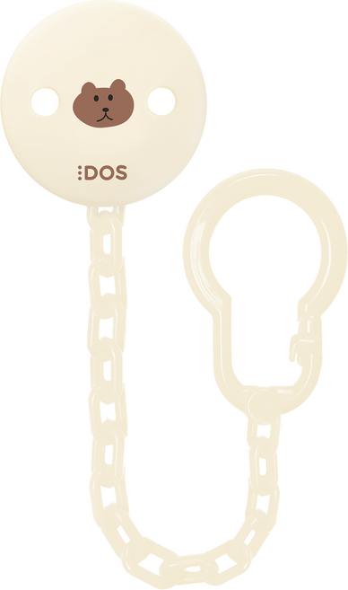 DOS 쪽쪽이 클립 젖꼭지 홀더, 쿠키베어, 1개