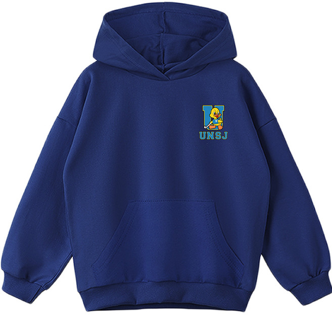 제니 여아용 오버핏 UNSJ 후드티셔츠