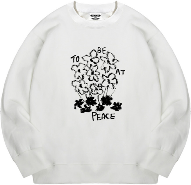 오티디 프리미엄 쮸리 피스플라워 오버핏 맨투맨