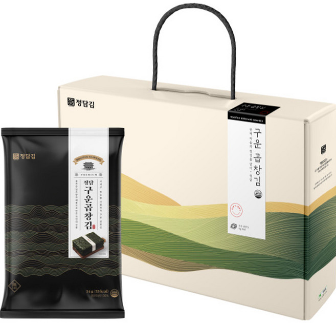 정담김 구운 곱창김 선물세트 140g, 1개