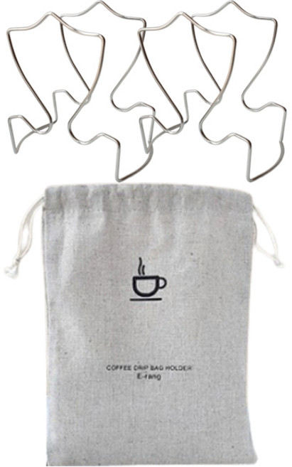 이랑 드립백 거치대 2p + 전용 린넨 파우치 세트, 1세트