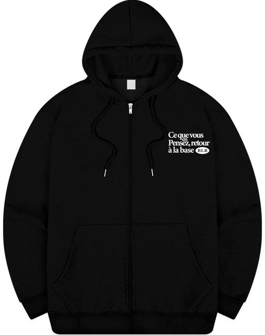 基本標籤 Basely 連帽拉鍊外套 BHD_8006