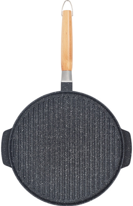 벨라쿠진 캠핑 양면 그리들 그릴팬, 30cm, 1개