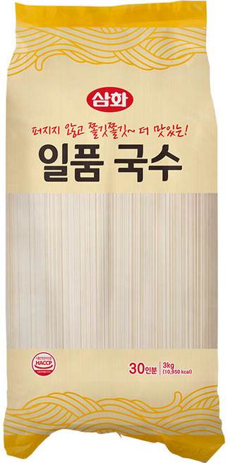 삼화식품 일품 국수 소면, 3kg, 1개