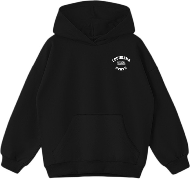 제니키즈 여아용 오버핏 루이지애나 후드 티셔츠