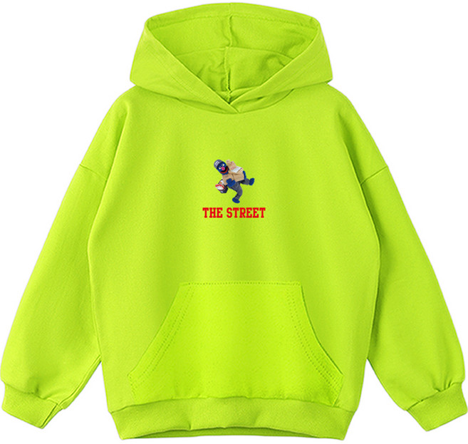 제니 여아용 오버핏 스트리트 후드 티셔츠