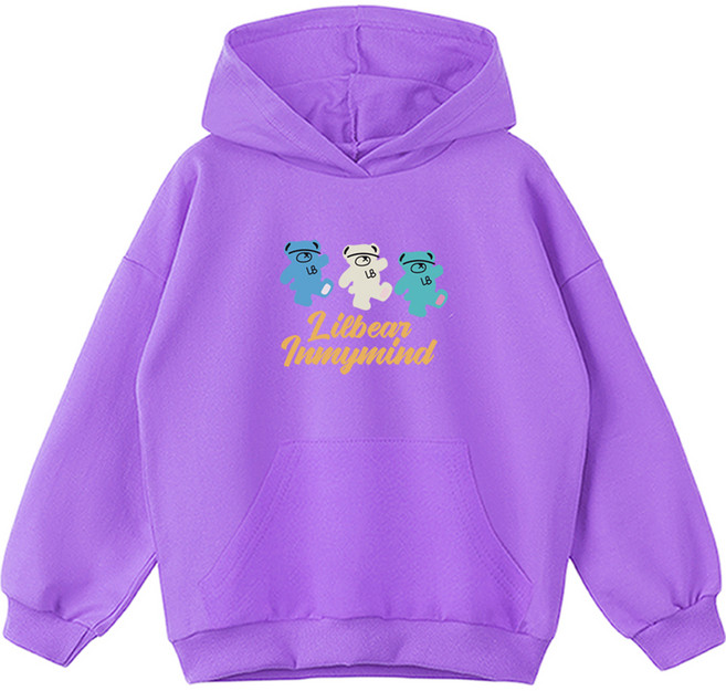 제니 여아용 오버핏 릴베어 후드 티셔츠