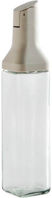 모다키친 심플글라스 자동열림 오일병 사각, 500ml, 1개