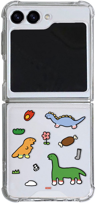 코쿼드 9C9C 양말 공룡 범퍼 젤하드 휴대폰 케이스