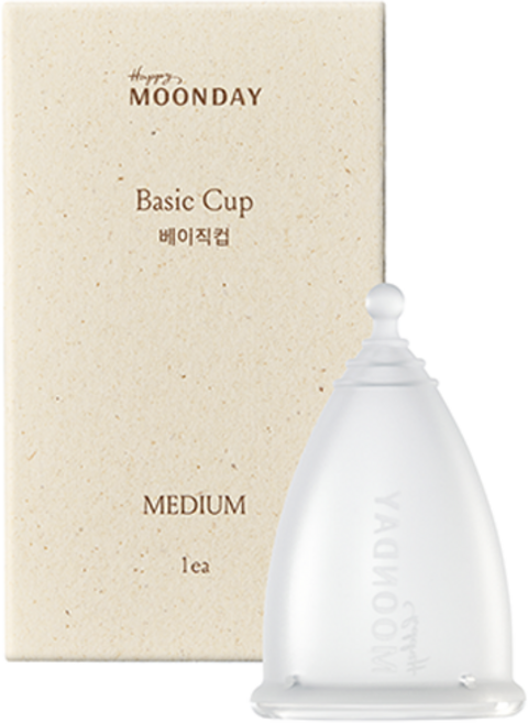 해피문데이 베이직 생리컵, 중형, 1개입, 1개