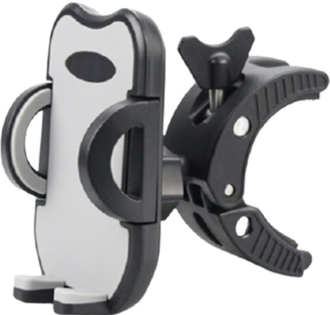 엠케이 360도 곡선형 유모차 핸드폰 거치대 ONE SIZE, 그레이, 1개