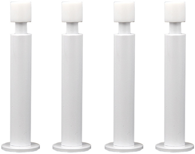 철물대장 슬림 스프링 도어스토퍼, 화이트, 4개