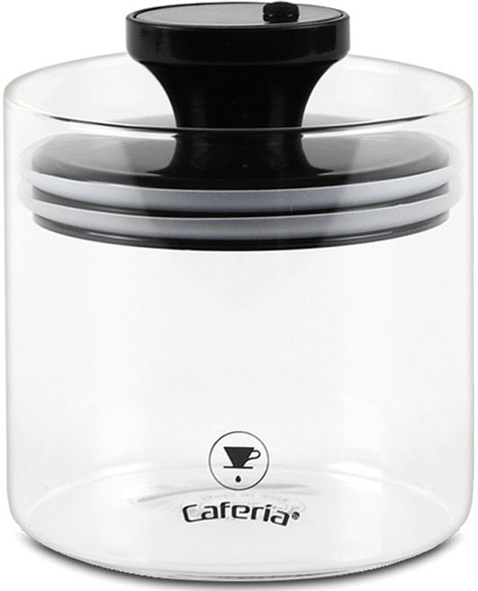 카페리아 압축진공 유리 커피보관용기 500ml CA6, 혼합색상, 1개
