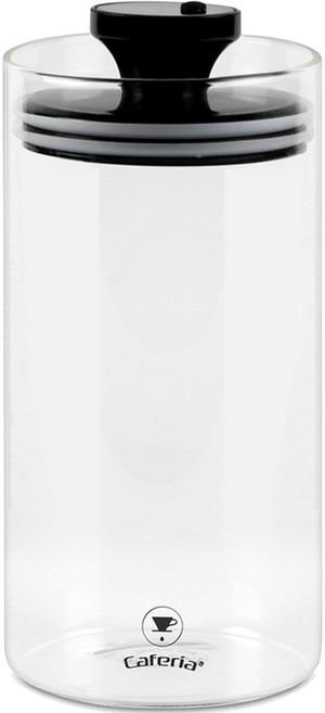 카페리아 압축진공 유리 커피보관용기 1000ml CA8, 혼합색상, 1개