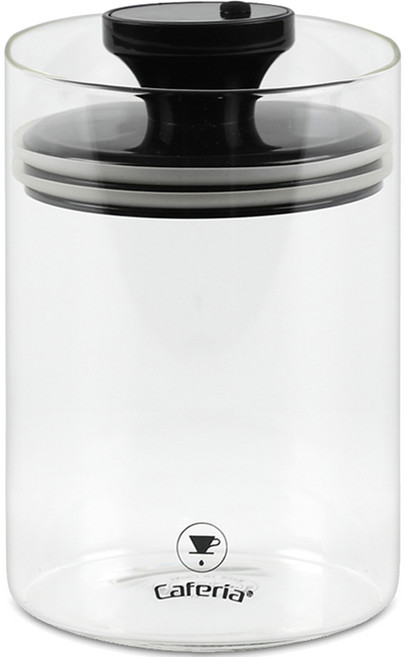 카페리아 압축진공 유리 커피보관용기 750ml CA7, 혼합색상, 1개
