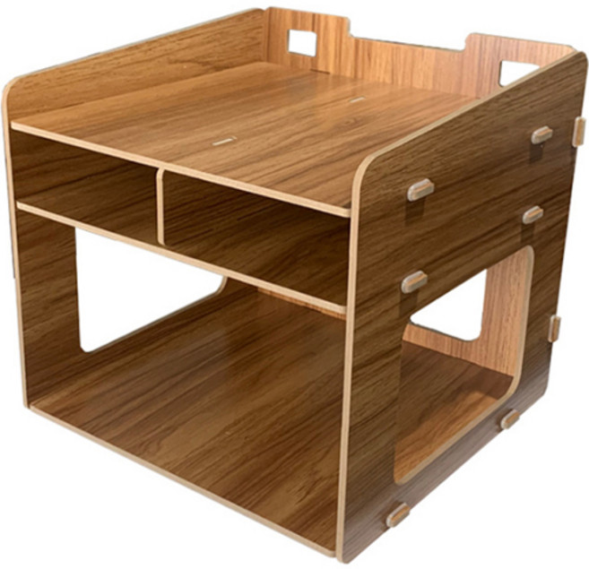 사무실 수납 프린터 송장 거치대, 다크월넛, 1개