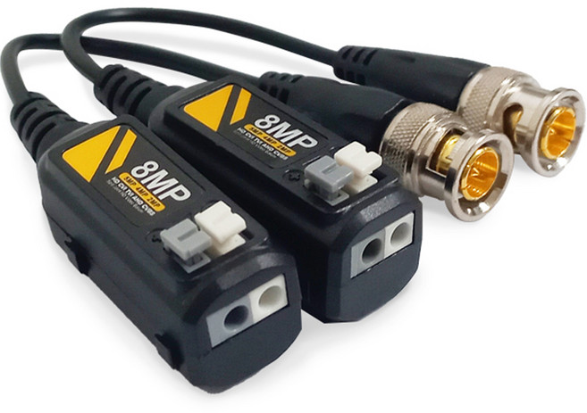 넥스트유 1채널 HD 패시브 비디오 발룬 송수신기 AHD CCTV, 2개