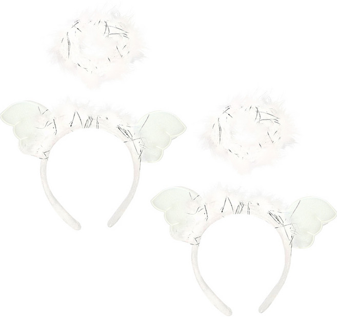 피앤비유니티 천사 헤어밴드링 2p 세트, 천사 + 천사, 1세트