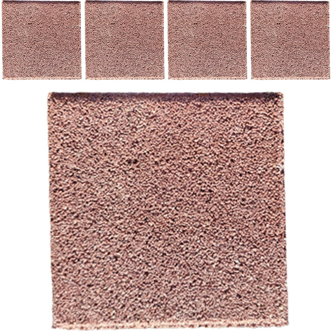 위드블럭 인조화강 스톤 보도블럭 60mm, 레드, 5개