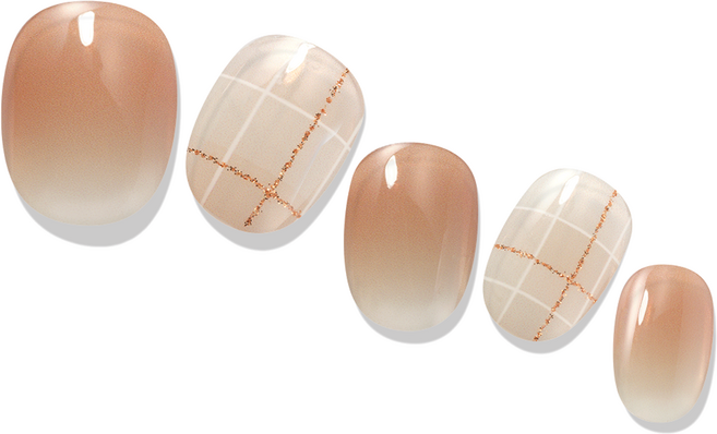 젤라또팩토리 솔라젤 네일 26p 세트, 진저체크, 1개