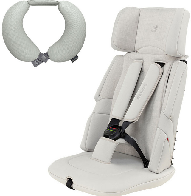 DAIICHI Easy Carry 2攜帶式汽車座椅+頸枕組, 象牙白