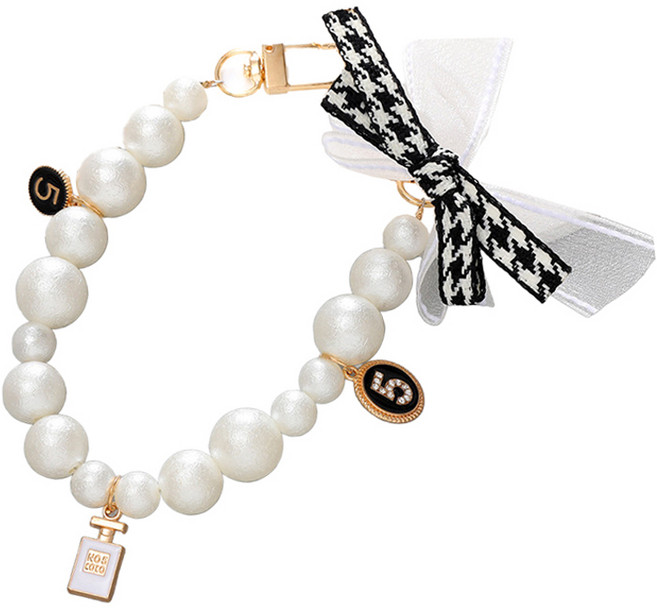 워너프 럭셔리 포인트 투 링 홀더 폰 스트랩 키링 고리, 빅 리본, 1개