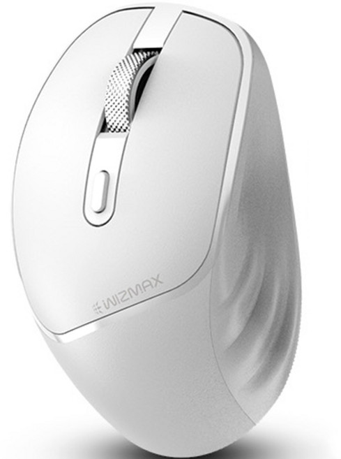 마이크로닉스 WIZMAX 무소음 블루투스 무선 마우스, W202TW, 화이트