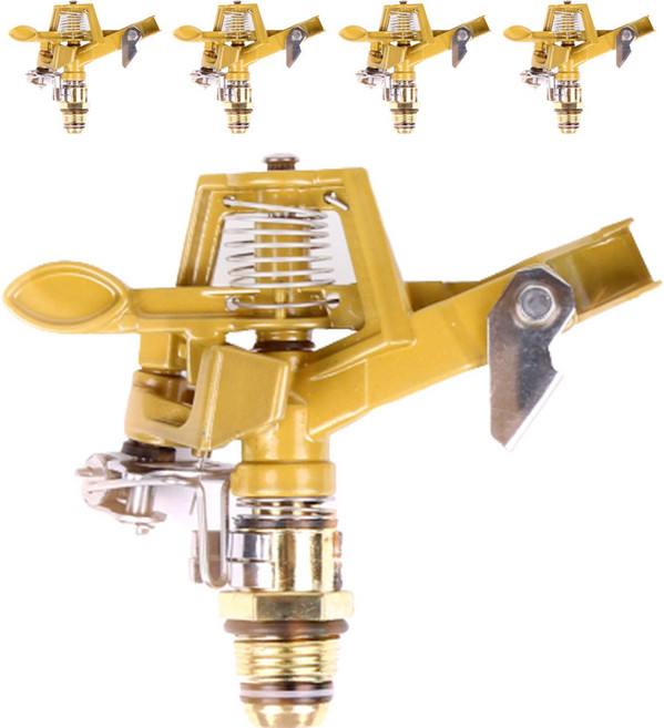 성진 스프링쿨러 황동 각도조절 헤드, 5개, 혼합색상