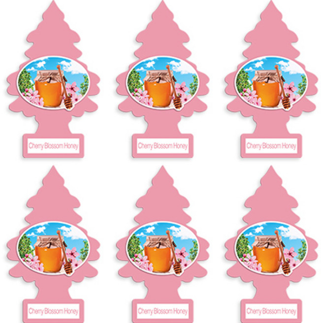 리틀트리 종이 방향제, 체리블라썸허니, 6개