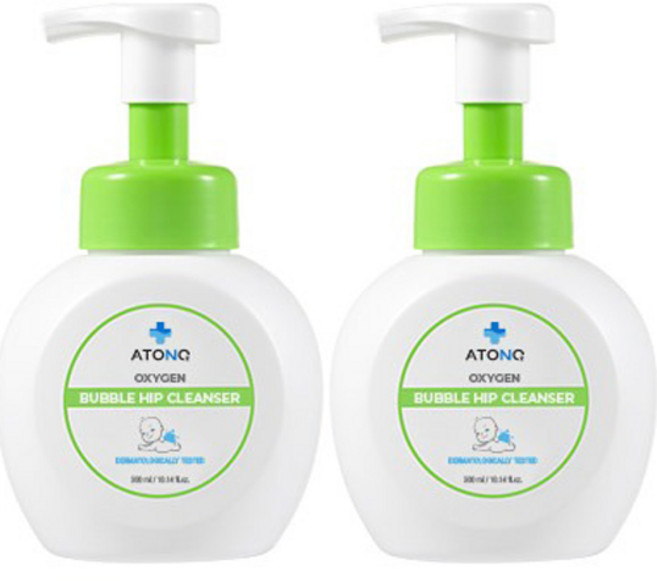 아토앤오투 베이비 버블 엉덩이 클렌저, 300ml, 2개