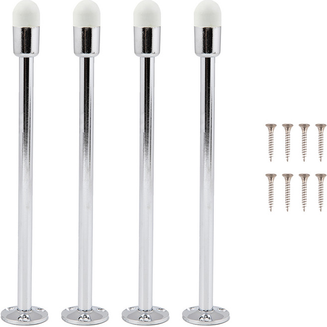 철물대장 국내산 도어 스토퍼 200mm 4p, 크롬, 1개