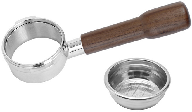 KALDIN Breville 9系列 無底沖煮把手 58mm + 濾杯組, 胡桃木色, 1套