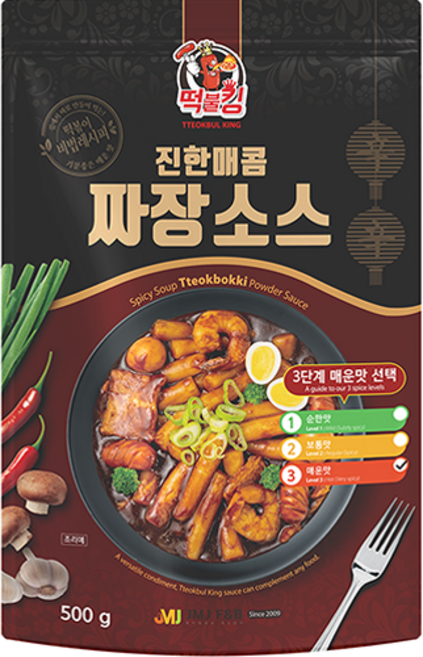 TTEOKBULKING 香濃辣味炸醬醬料 辣味, 1個, 500g