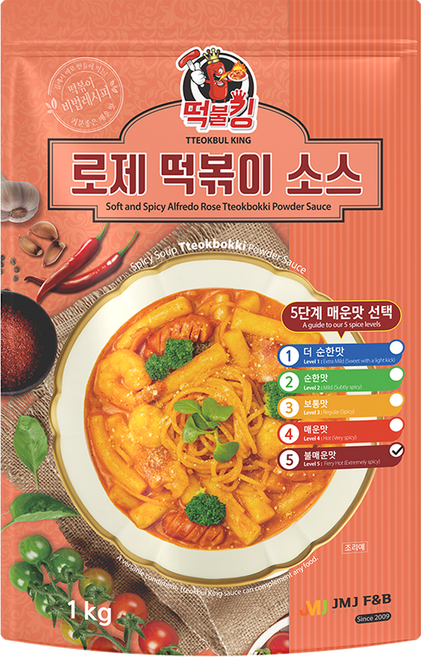 떡불킹 로제 떡볶이 소스 불매운맛, 1kg, 1개