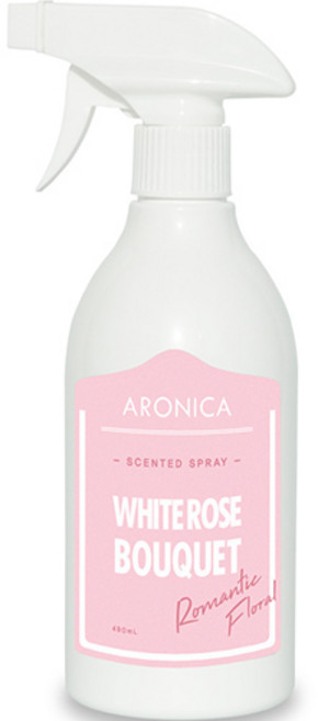 아로니카 센티드 스프레이 탈취제 화이트로즈부케, 490ml, 1개