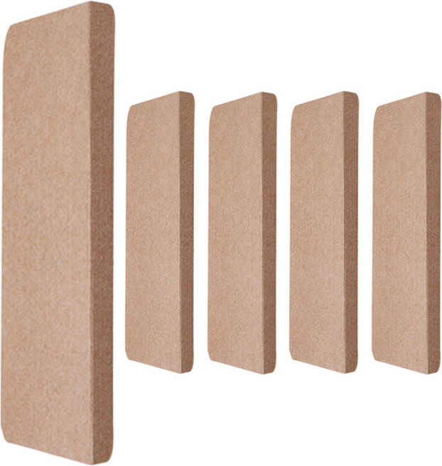 시온넷 무지 논슬립 미끄럼방지 계단매트, 베이지, 5개