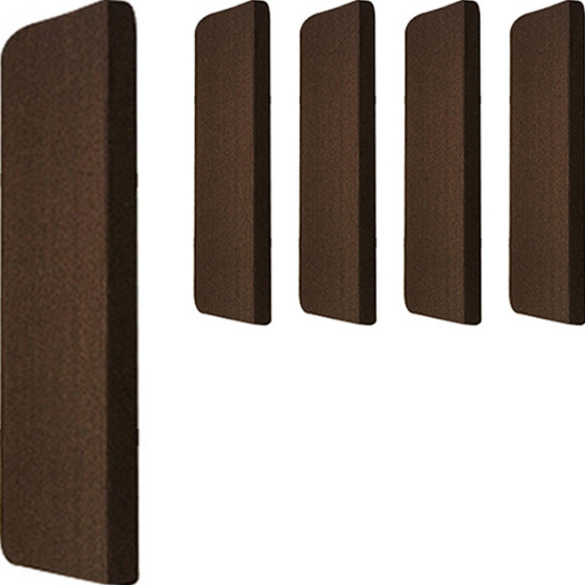 시온넷 미끄럼방지 논슬립 계단매트, 다크브라운, 5개